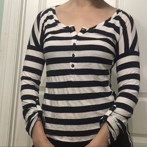 Black and white striped shirt